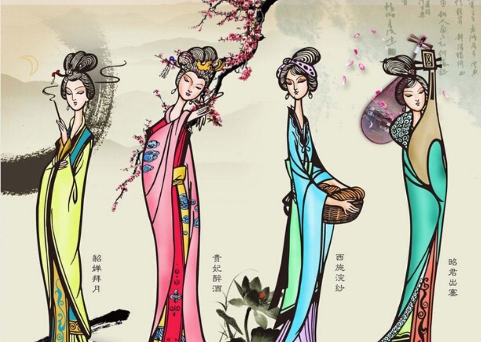 古代描写四大美女的诗词